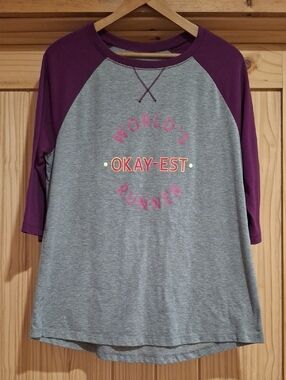 World's Okay-est Runner Shirt. Size Large.